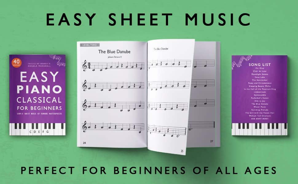 Easy Piano Classical for Beginners